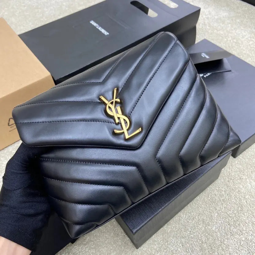Boutique Quality || YSL Medium-Sized Long Envelope Crossbody Bag in Black