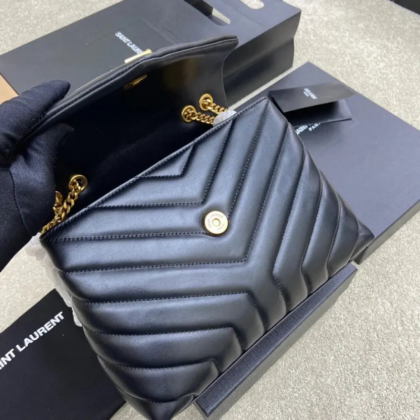Boutique Quality || YSL Medium-Sized Long Envelope Crossbody Bag in Black