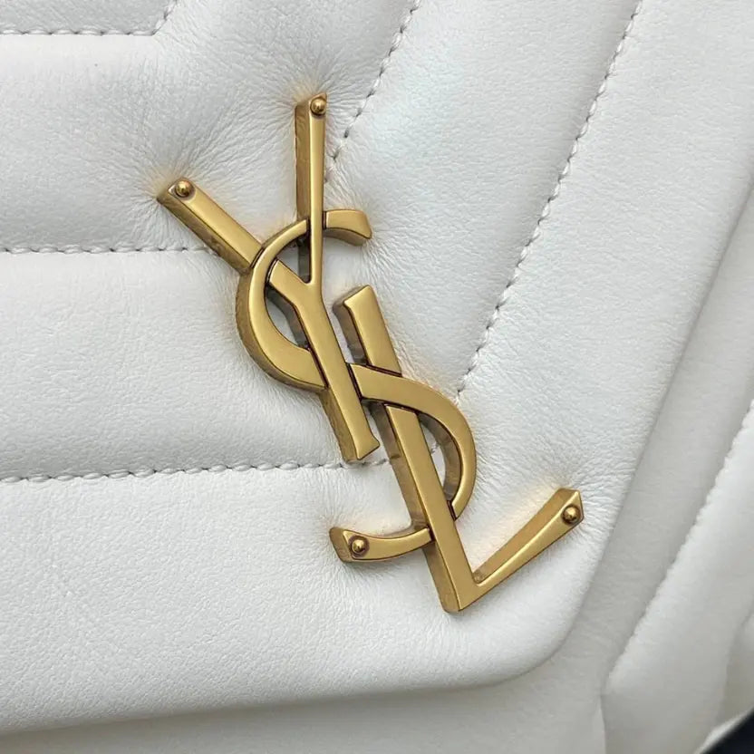 Boutique Quality || YSL Medium-Sized Long Envelope Crossbody Bag in White