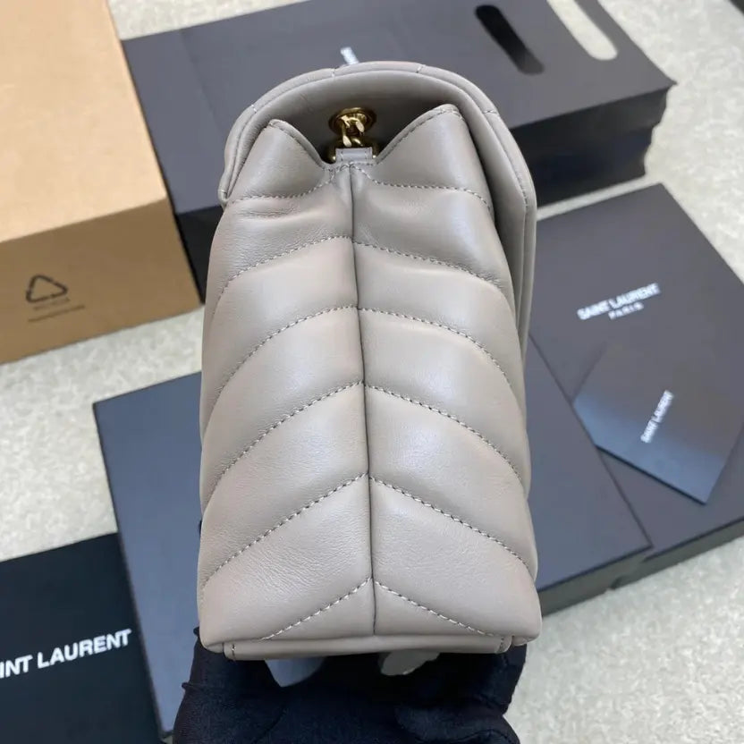 Boutique Quality || YSL Medium-Sized Long Envelope Crossbody Bag in Gray