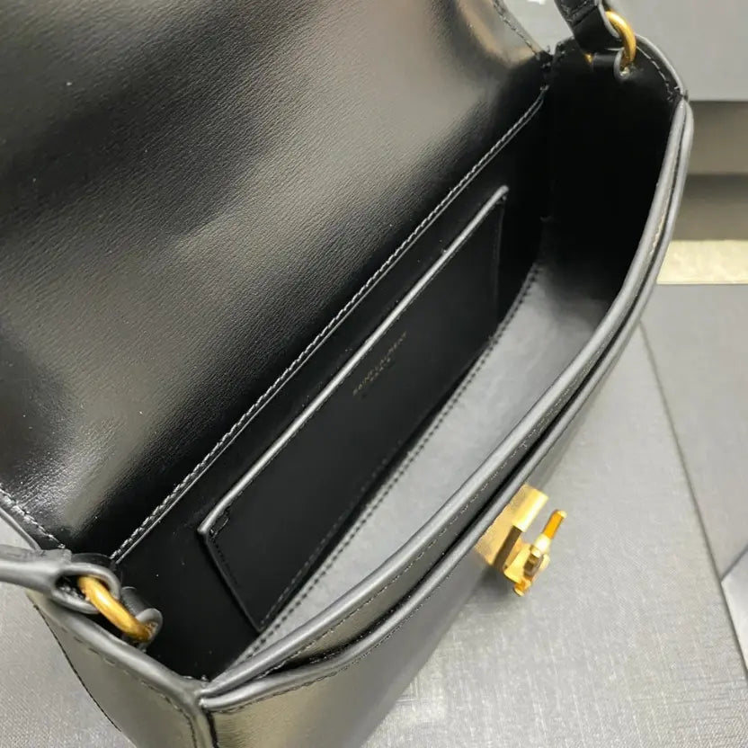 Boutique Quality || YSL Mini Voltaire Shoulder Bag in Black