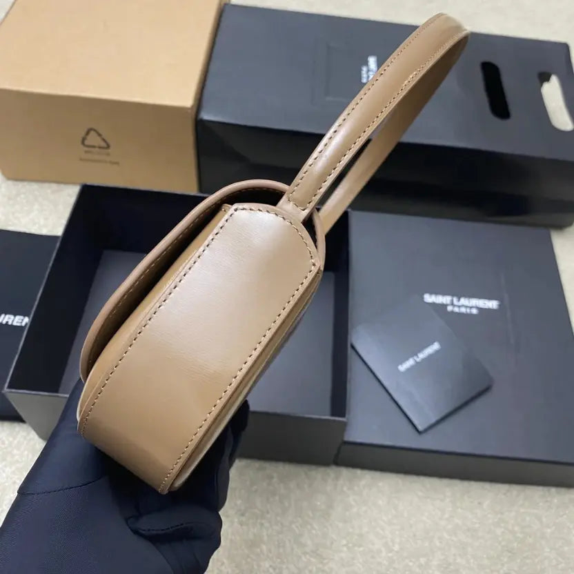 Boutique Quality || YSL Mini Voltaire Shoulder Bag in Brown