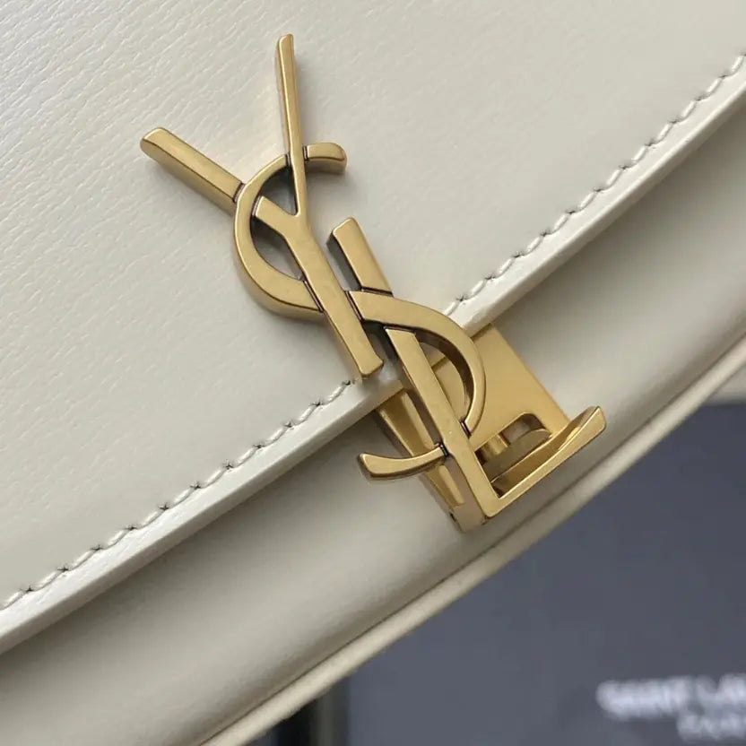 Boutique Quality || YSL Mini Voltaire Shoulder Bag in White