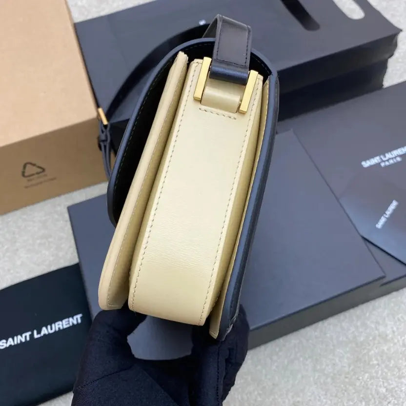 Boutique Quality || YSL Gray Gold Crossbody Bag