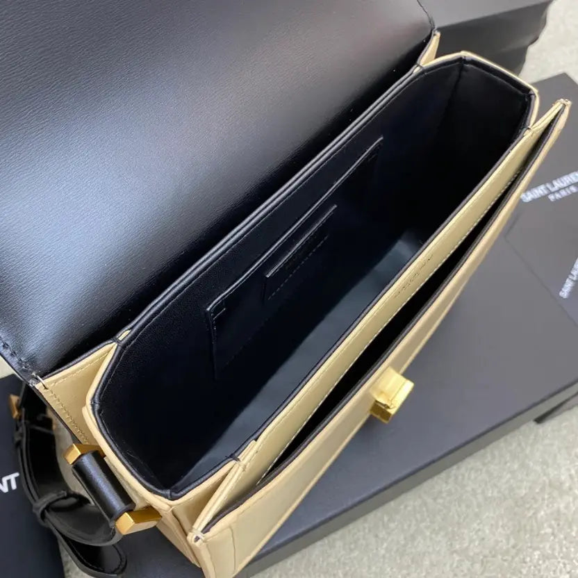 Boutique Quality || YSL Gray Gold Crossbody Bag