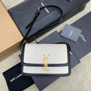 Boutique Quality || YSL Adjustable Crossbody Bag in White and Black