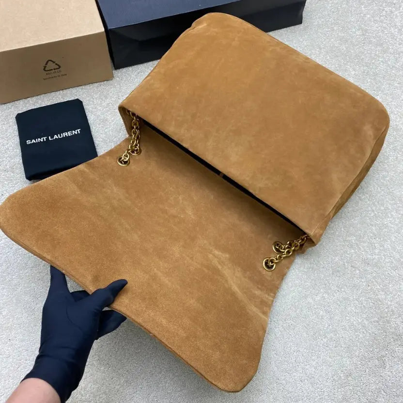 Boutique Quality || YSL Premium BOX Leather Bag