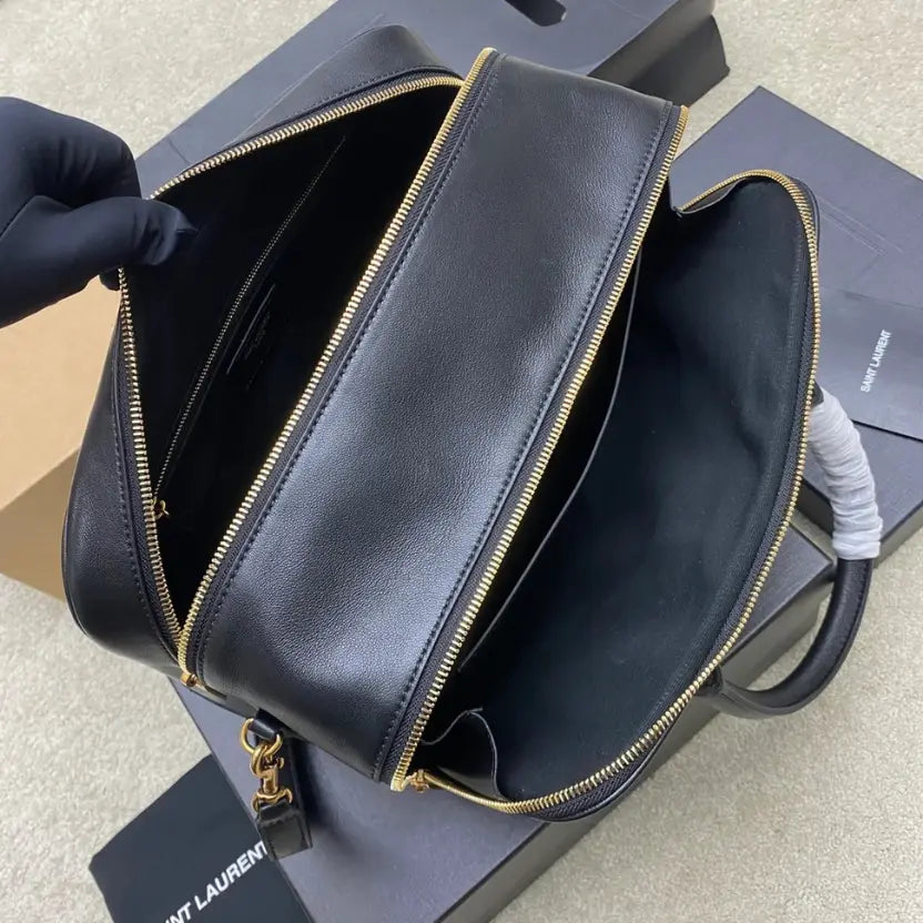 Boutique Quality || YSL Quilted Lambskin Luggage Bag