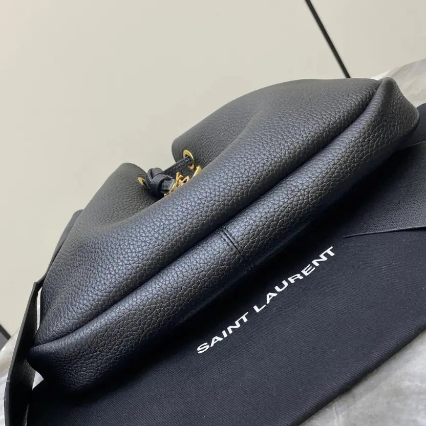 Boutique Quality || YSL Small Hobo Bucket Bag in Black