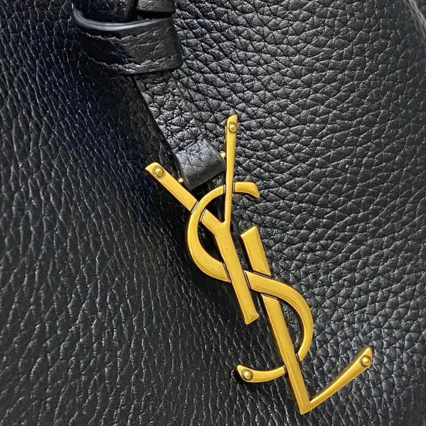 Boutique Quality || YSL Small Hobo Bucket Bag in Black