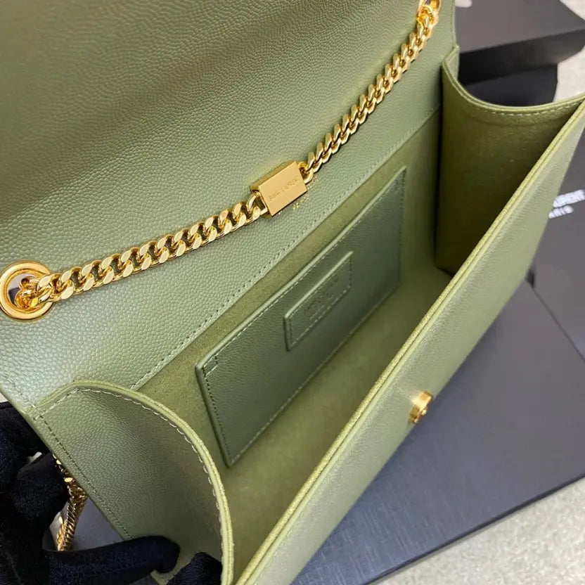 Boutique Quality || YSL Spherical Matcha Kate Chain Crossbody Bag