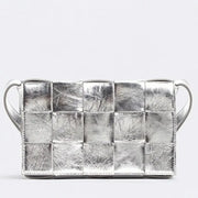 Boutique Quality || Bottega Veneta Cassette Bag In Silver