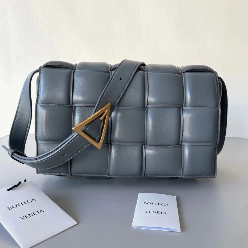 Boutique Quality || Bottega Veneta Padded Cassette Bag In Thunder
