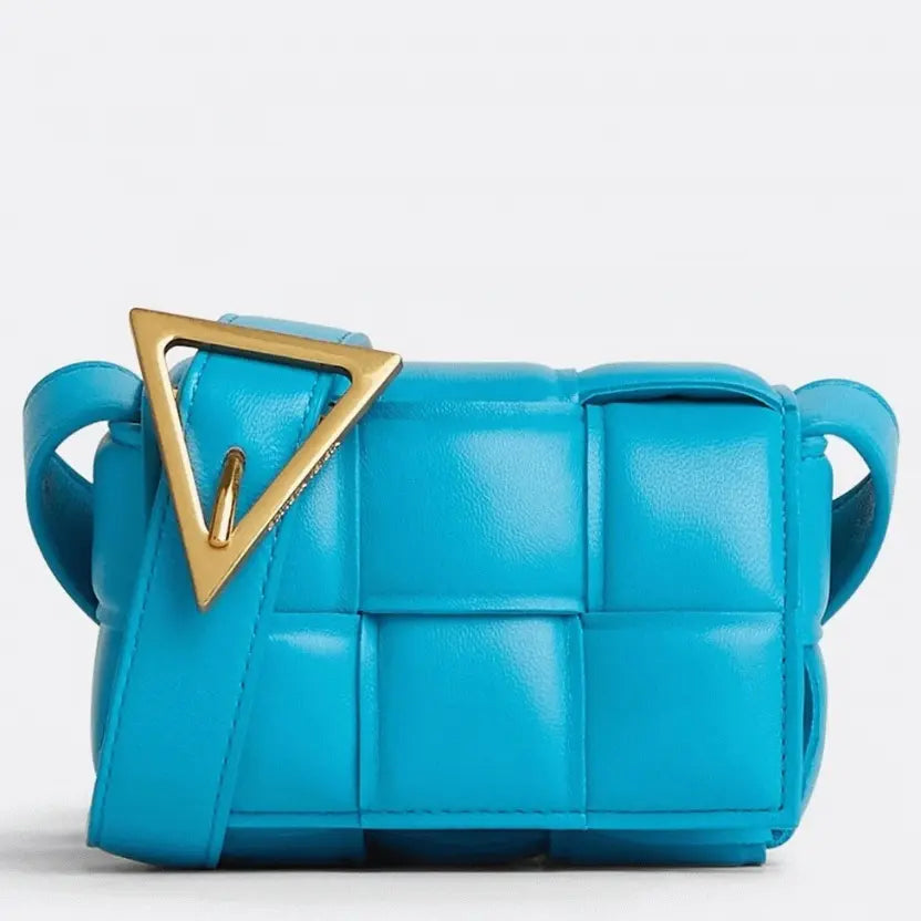 Boutique Quality || Bottega Veneta Candy Padded Cassette Bag In Pool