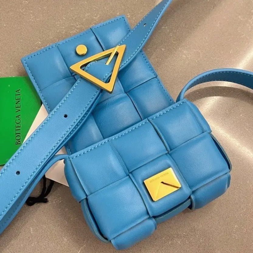 Boutique Quality || Bottega Veneta Candy Padded Cassette Bag In Pool
