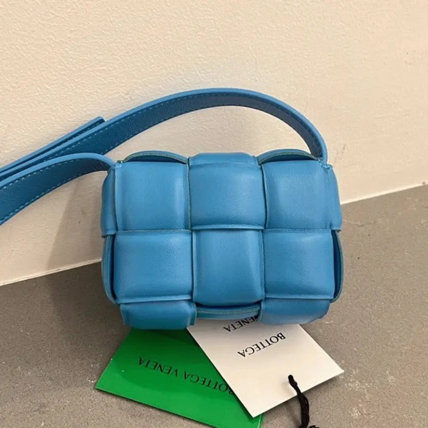 Boutique Quality || Bottega Veneta Candy Padded Cassette Bag In Pool