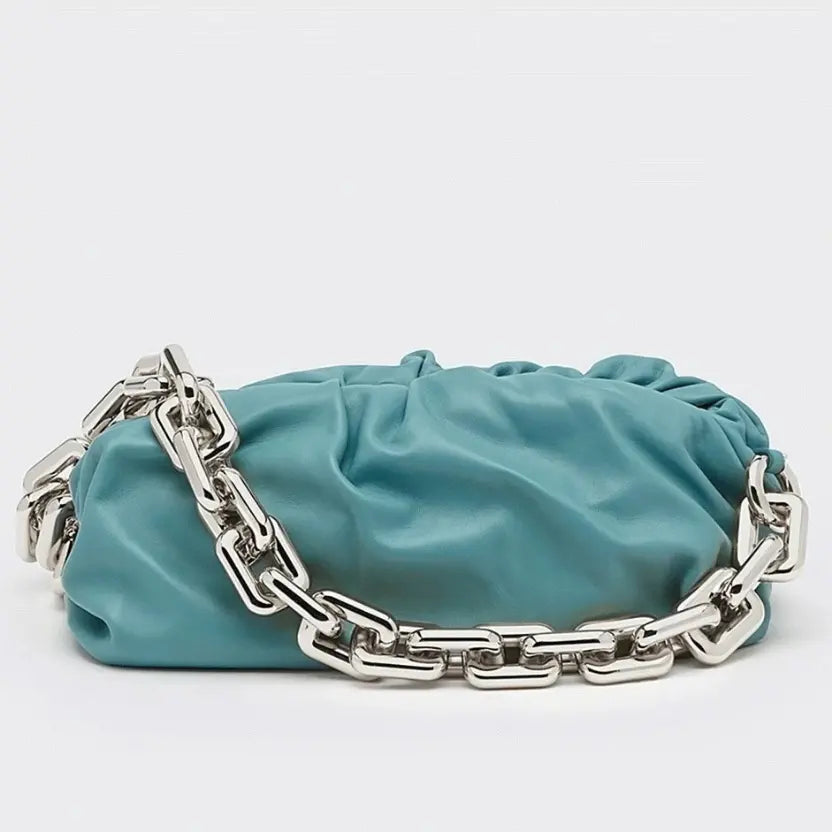 Boutique Quality || Bottega Veneta The Chain Pouch Bag Lake Green