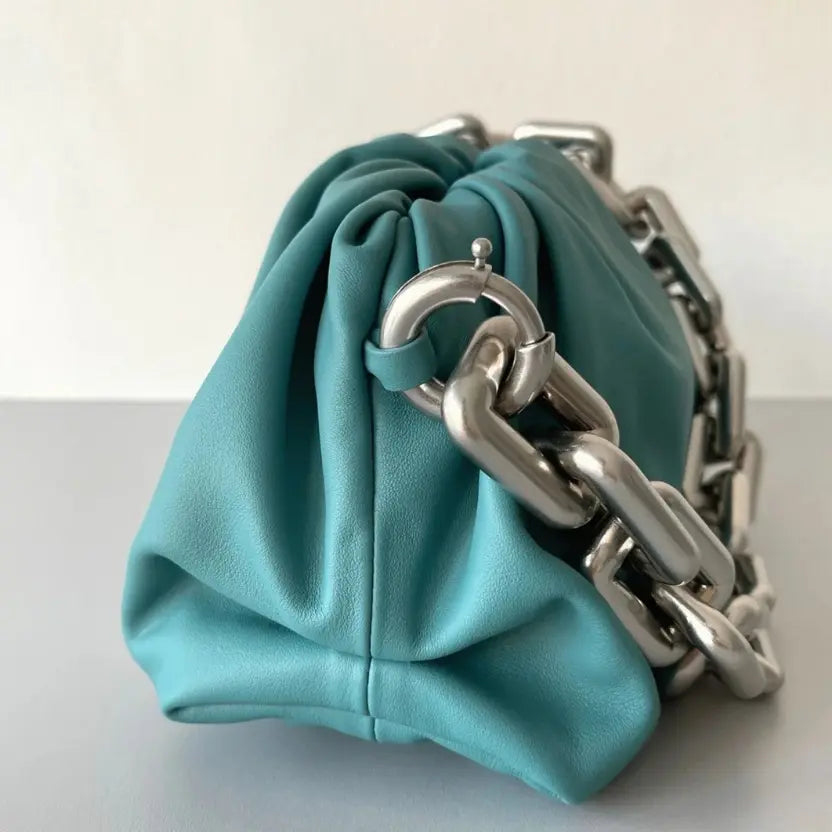 Boutique Quality || Bottega Veneta The Chain Pouch Bag Lake Green