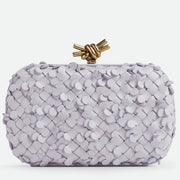 Boutique Quality || Bottega Veneta Knot Minaudiere Clutch Oyster Sequins