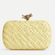 Boutique Quality || Bottega Veneta Knot Minaudiere Clutch Ice Cream Foulard