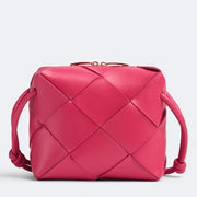 Boutique Quality || Bottega Veneta Mini Cassette Camera Bag Cranberry