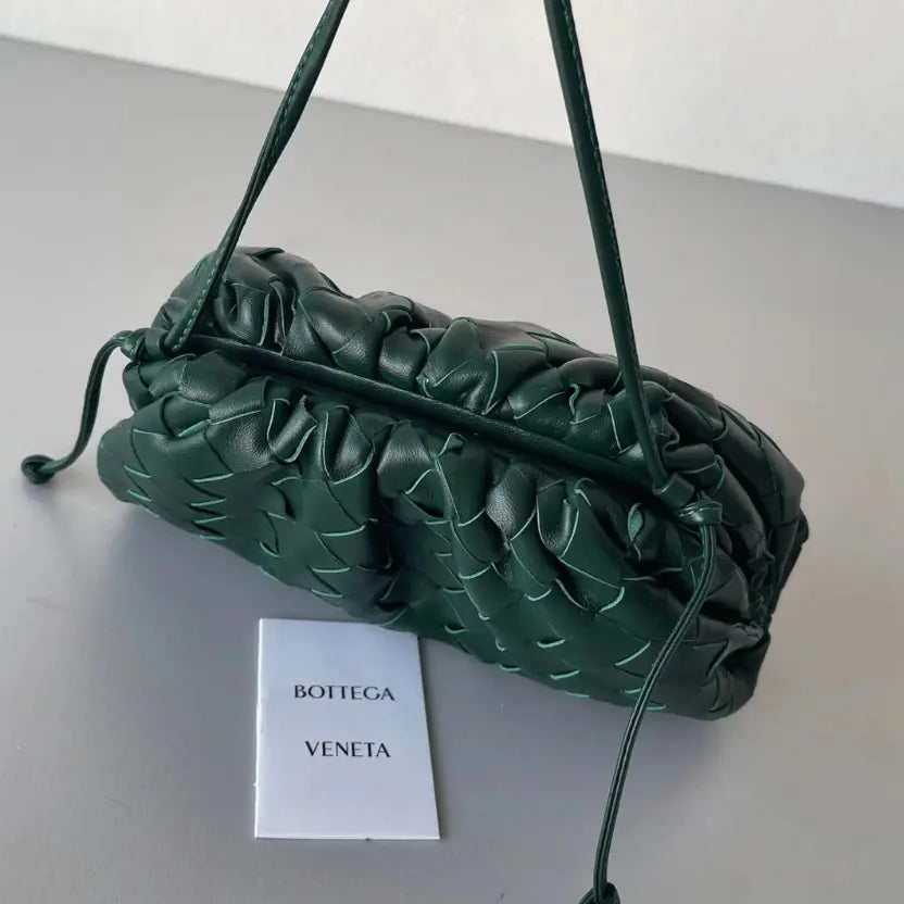 Boutique Quality || Bottega Veneta Mini Pouch with Strap Raintree