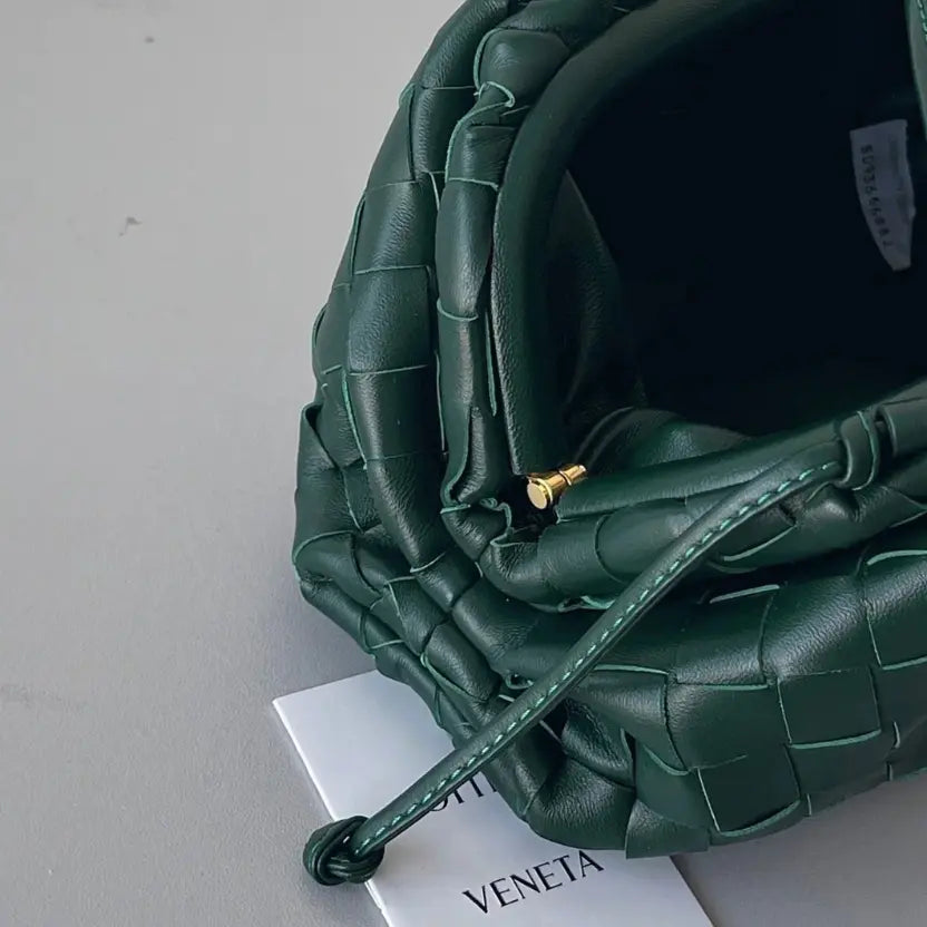 Boutique Quality || Bottega Veneta Mini Pouch with Strap Raintree