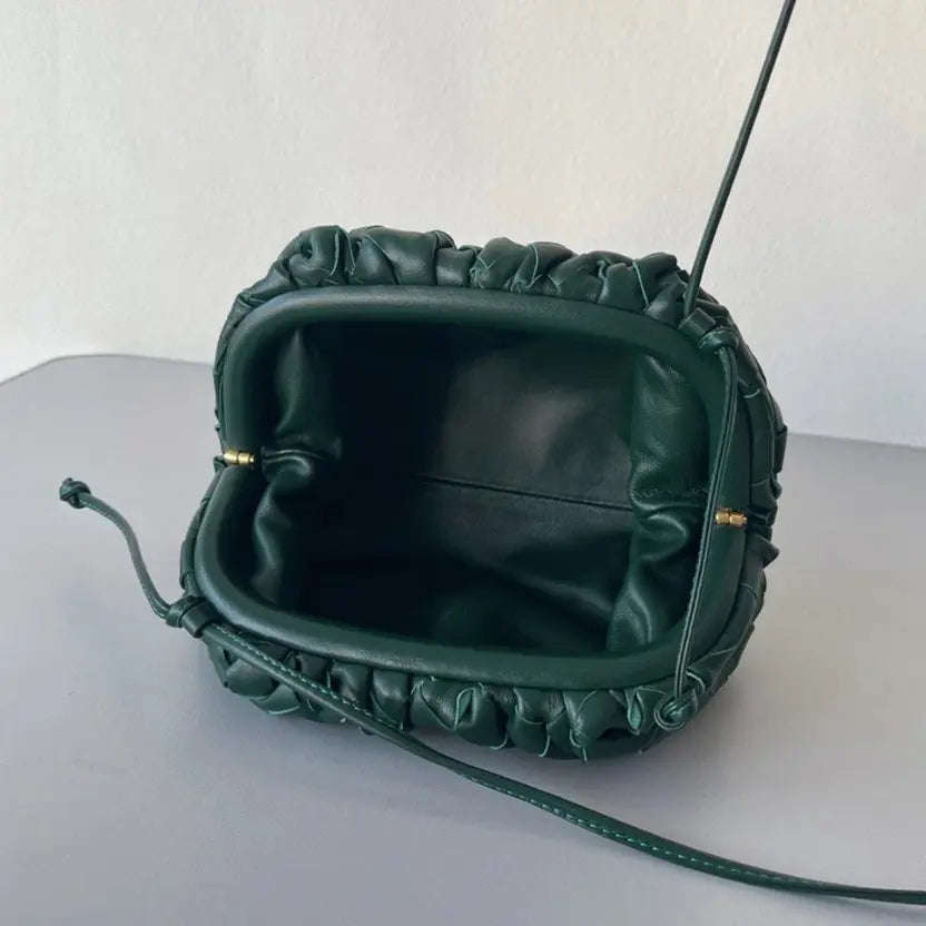 Boutique Quality || Bottega Veneta Mini Pouch with Strap Raintree