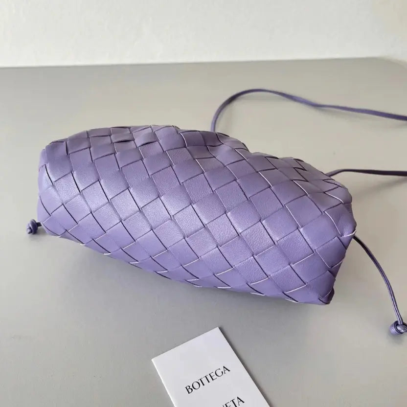 Boutique Quality || Bottega Veneta Mini Pouch with Strap Wisteria
