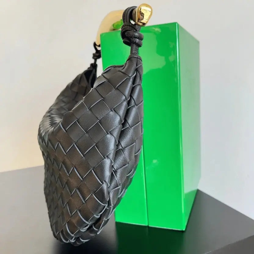 Boutique Quality || Bottega Veneta Sardine Small Bag Black