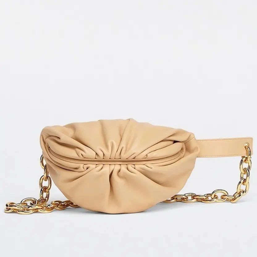 Boutique Quality || Bottega Veneta The Pouch Belt Bag Almond