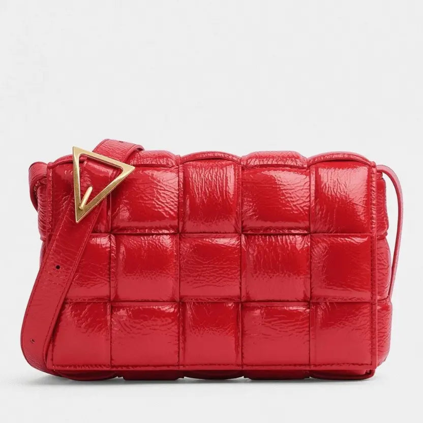 Boutique Quality || Bottega Veneta Padded Cassette Bag In Red
