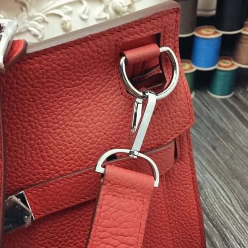 Boutique Quality || Large Red Hermes Jypsiere 31cm Handbag