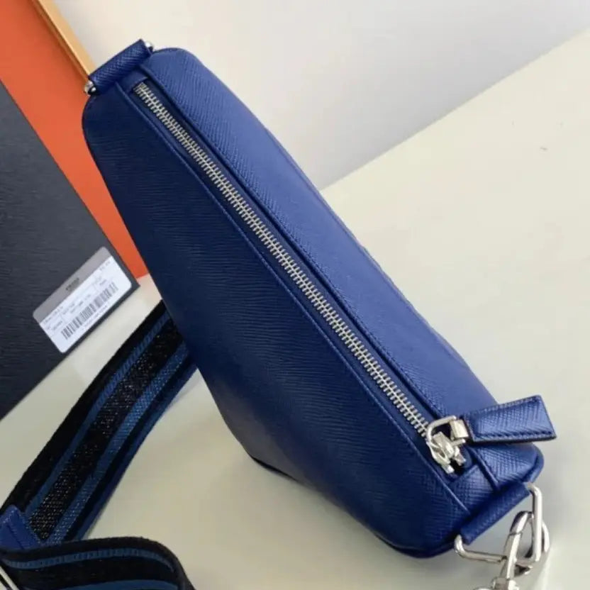 Boutique Quality || Prada Triangle Shoulder Bag in Blue