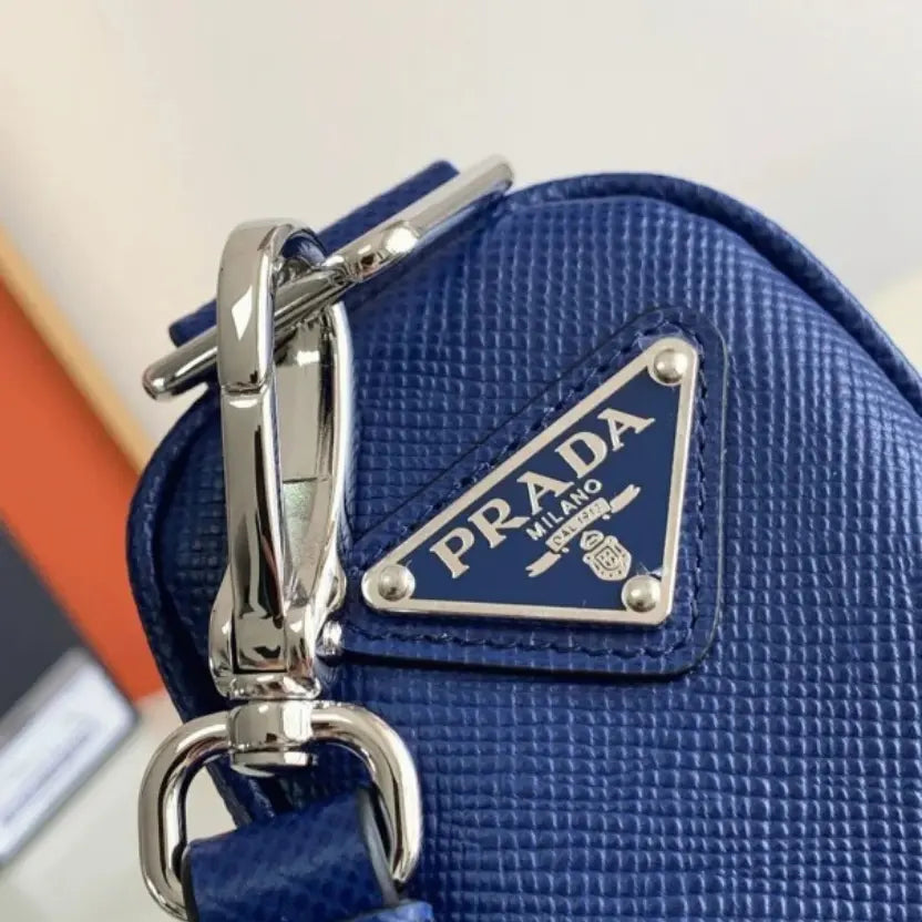 Boutique Quality || Prada Triangle Shoulder Bag in Blue