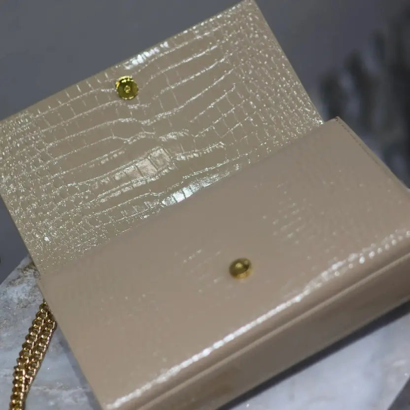 Boutique Quality || YSL KATE 24cm Tassel Bag in Brown