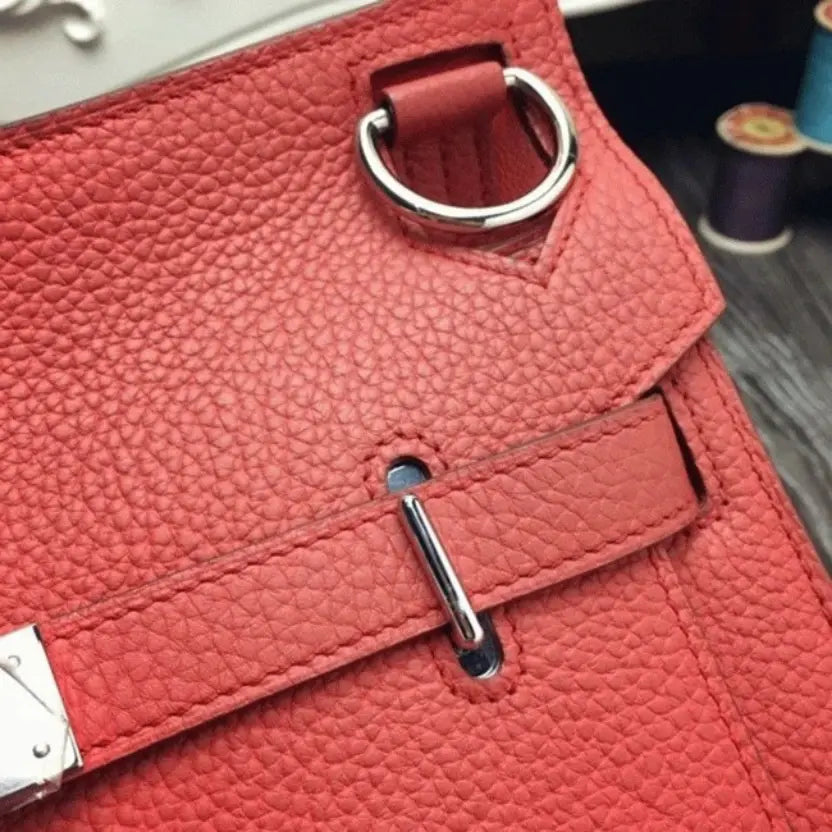 Boutique Quality || Large Red Hermes Jypsiere 31cm Handbag