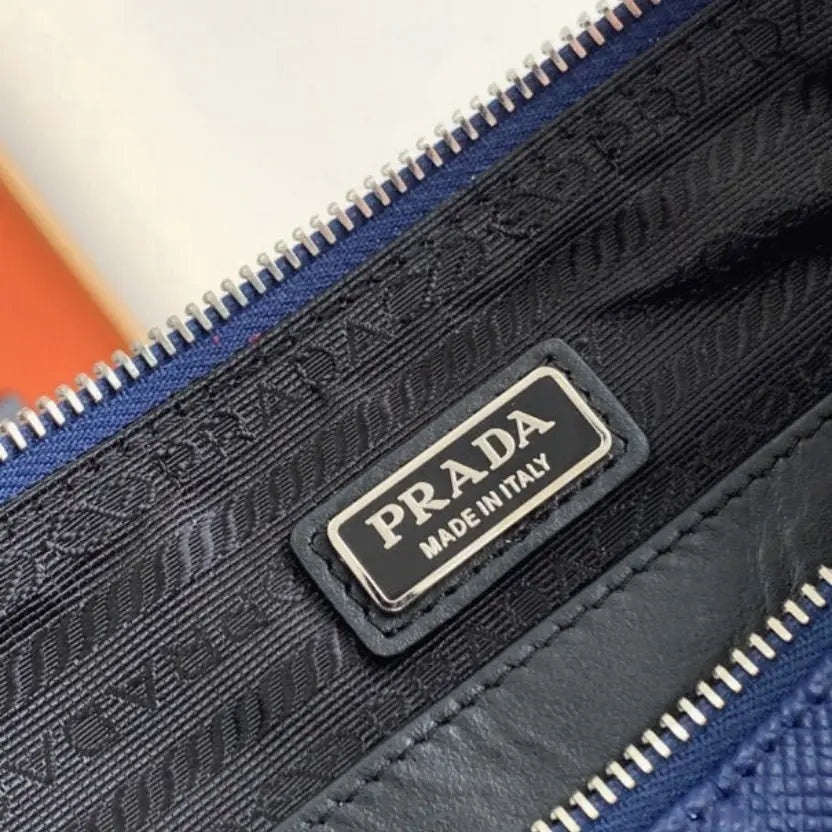 Boutique Quality || Prada Triangle Shoulder Bag in Blue