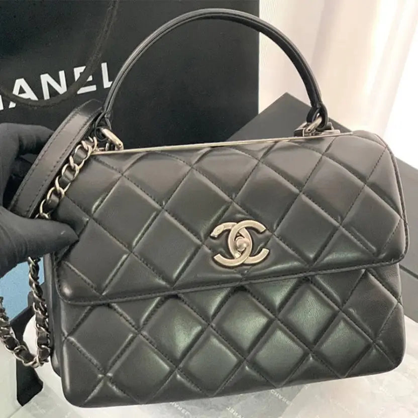 Boutique Quality || CHANEL FLAP BAG WITH TOP HANDLE