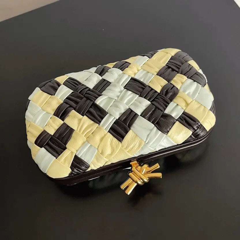 Boutique Quality || Bottega Veneta Knot Minaudiere Clutch Multicolour