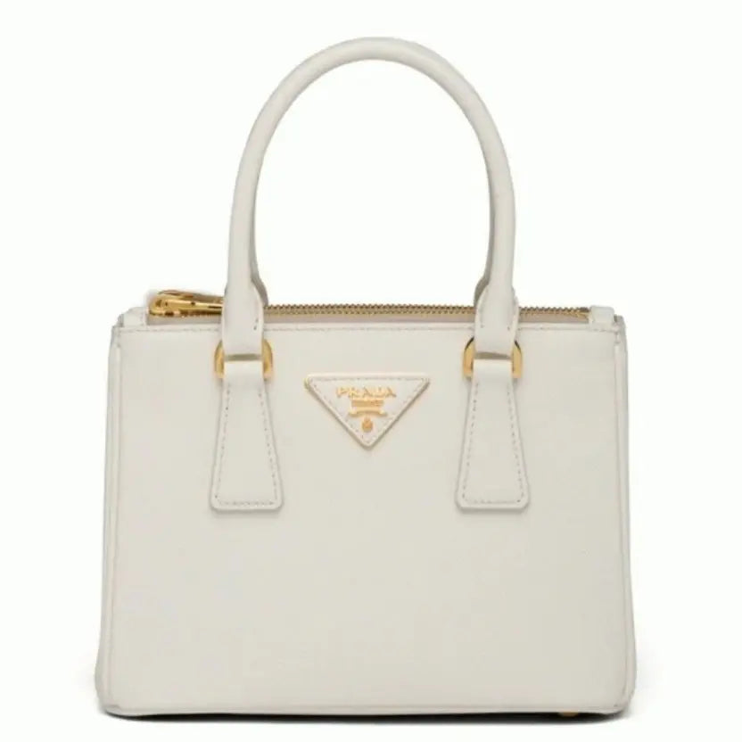 Boutique Quality || Prada White Mini Galleria Bag