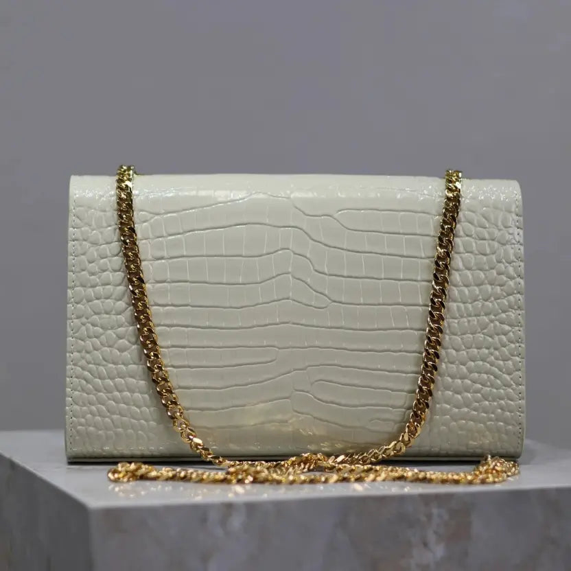Boutique Quality || YSL KATE 24cm Tassel Bag in White