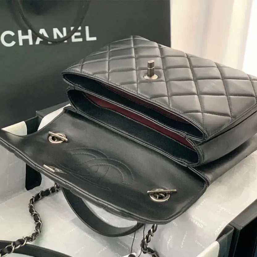 Boutique Quality || CHANEL FLAP BAG WITH TOP HANDLE