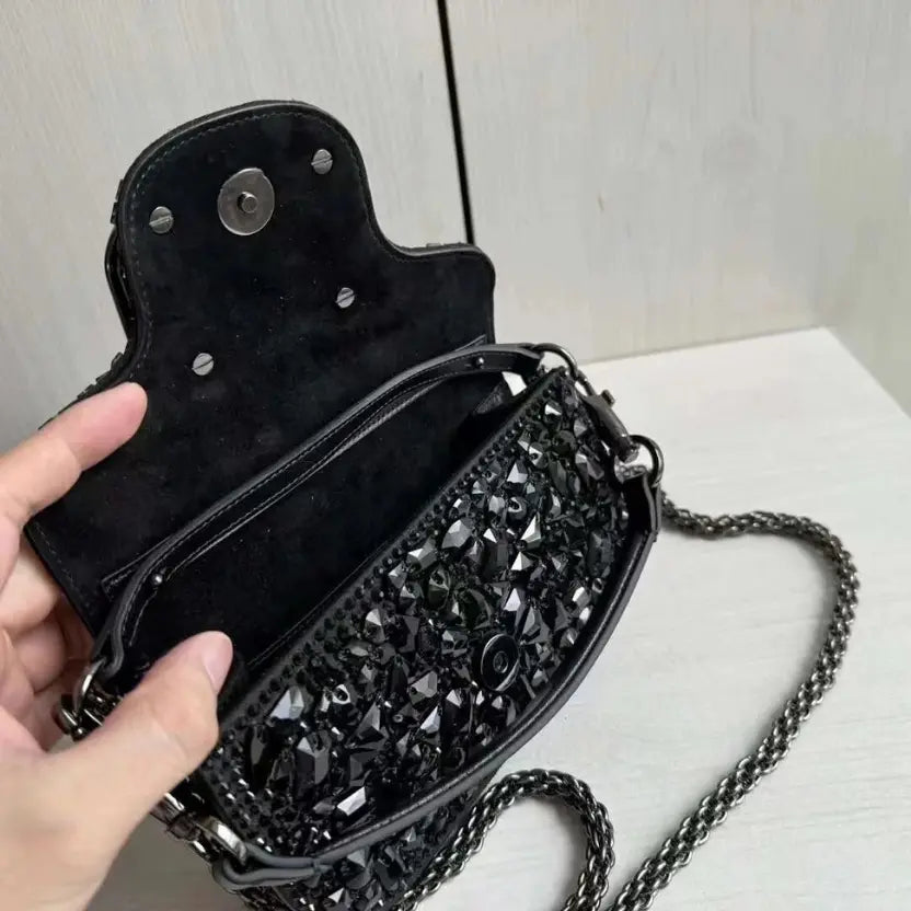 Boutique Level Quality || Valentino Garavani Small Locò Shoulder Bag in Black Leather