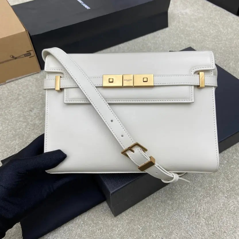 Boutique Quality || YSL White Baguette Bag