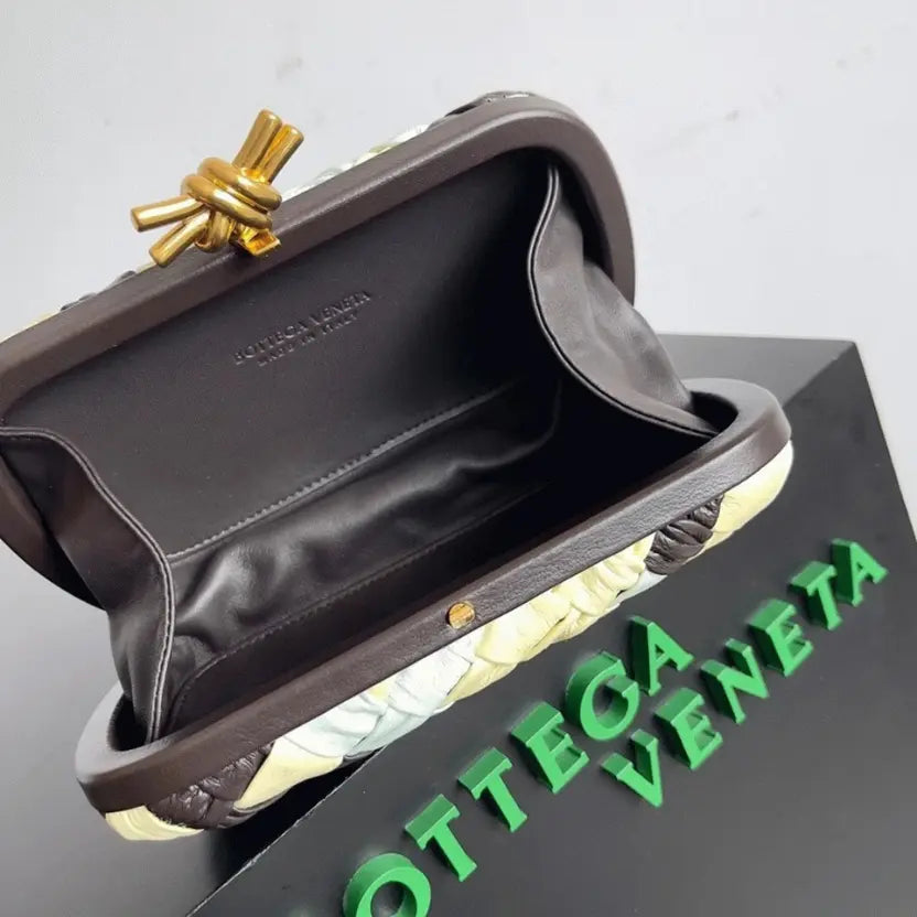 Boutique Quality || Bottega Veneta Knot Minaudiere Clutch Multicolour