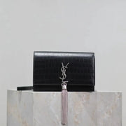 Boutique Quality || YSL Kate tassel chain bag in Matte Black