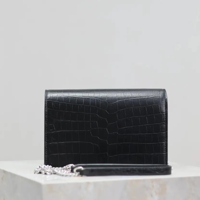 Boutique Quality || YSL Kate tassel chain bag in Matte Black