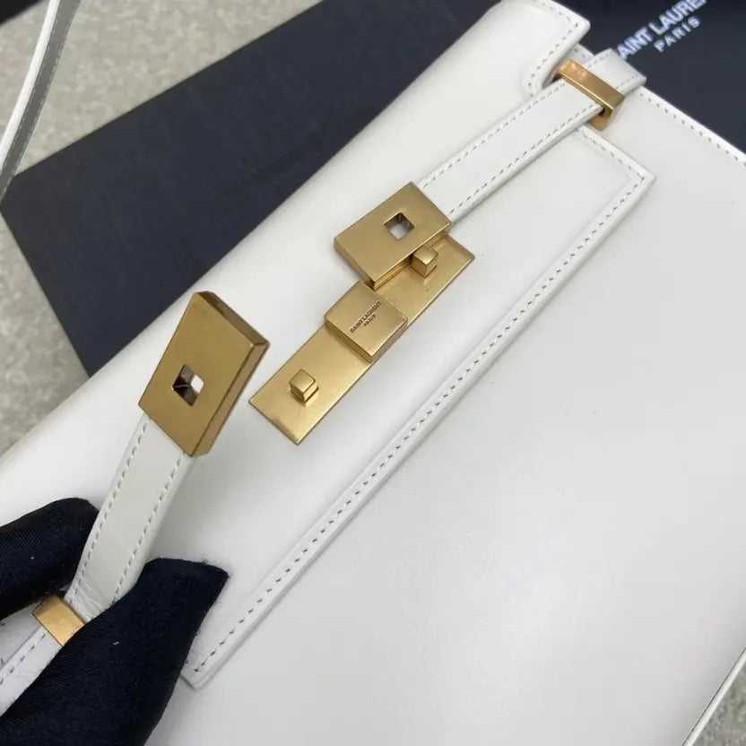 Boutique Quality || YSL White Baguette Bag