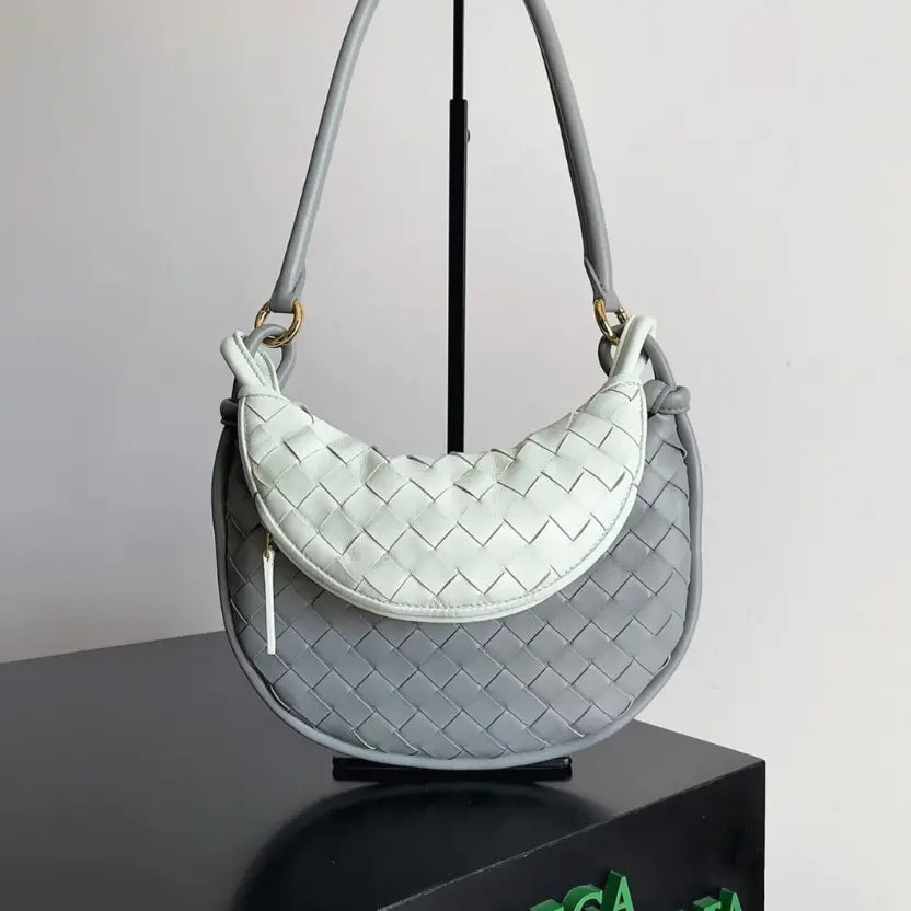 Boutique Quality || Bottega Veneta Gemelli Small Bag Grey/Glacier